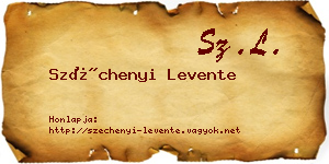 Széchenyi Levente névjegykártya